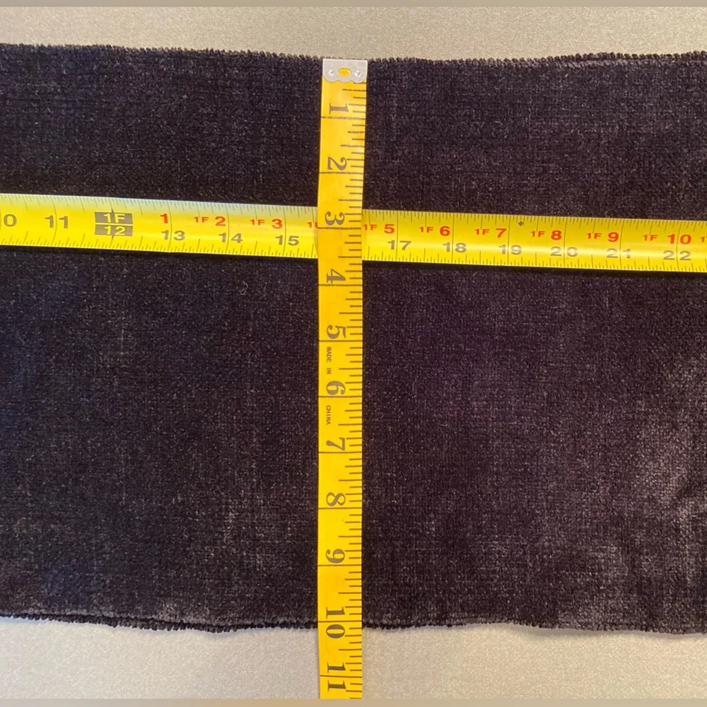 Black Chenille scarf, Unisex, fringe, 10” x‎ 70”